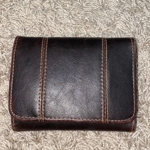 brown leather wallet